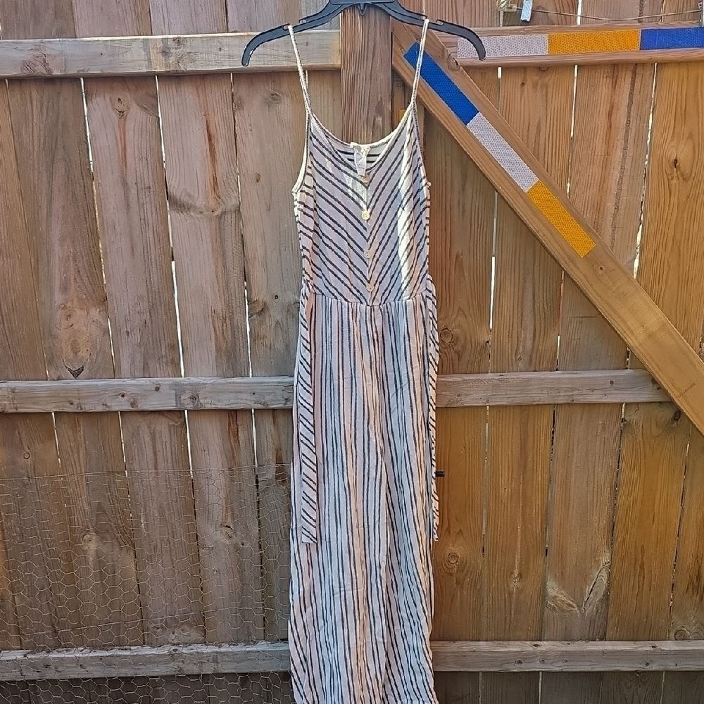 Striped Jump Suit